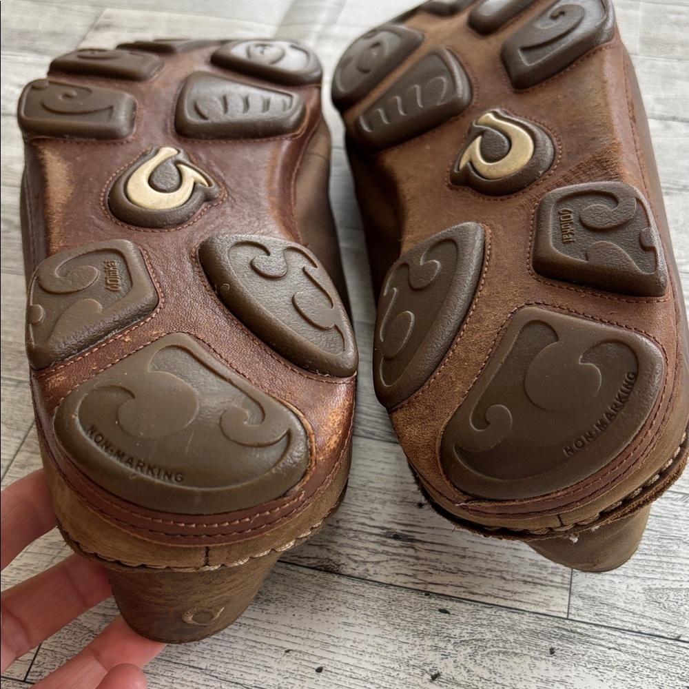 OluKai Moloa‎ Men’s 13 Nubuck Slip-on Loafers Shoes Wood Dk Java Brown - Picture 9 of 10